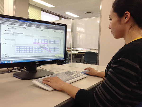 建築CADコースのCAD訓練画像